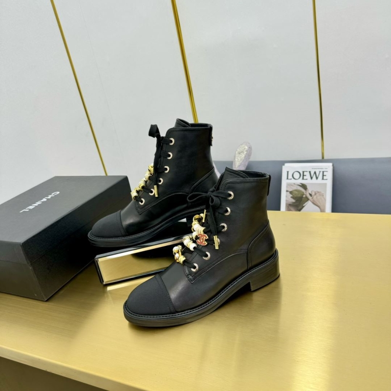 Ch*el leather shoes